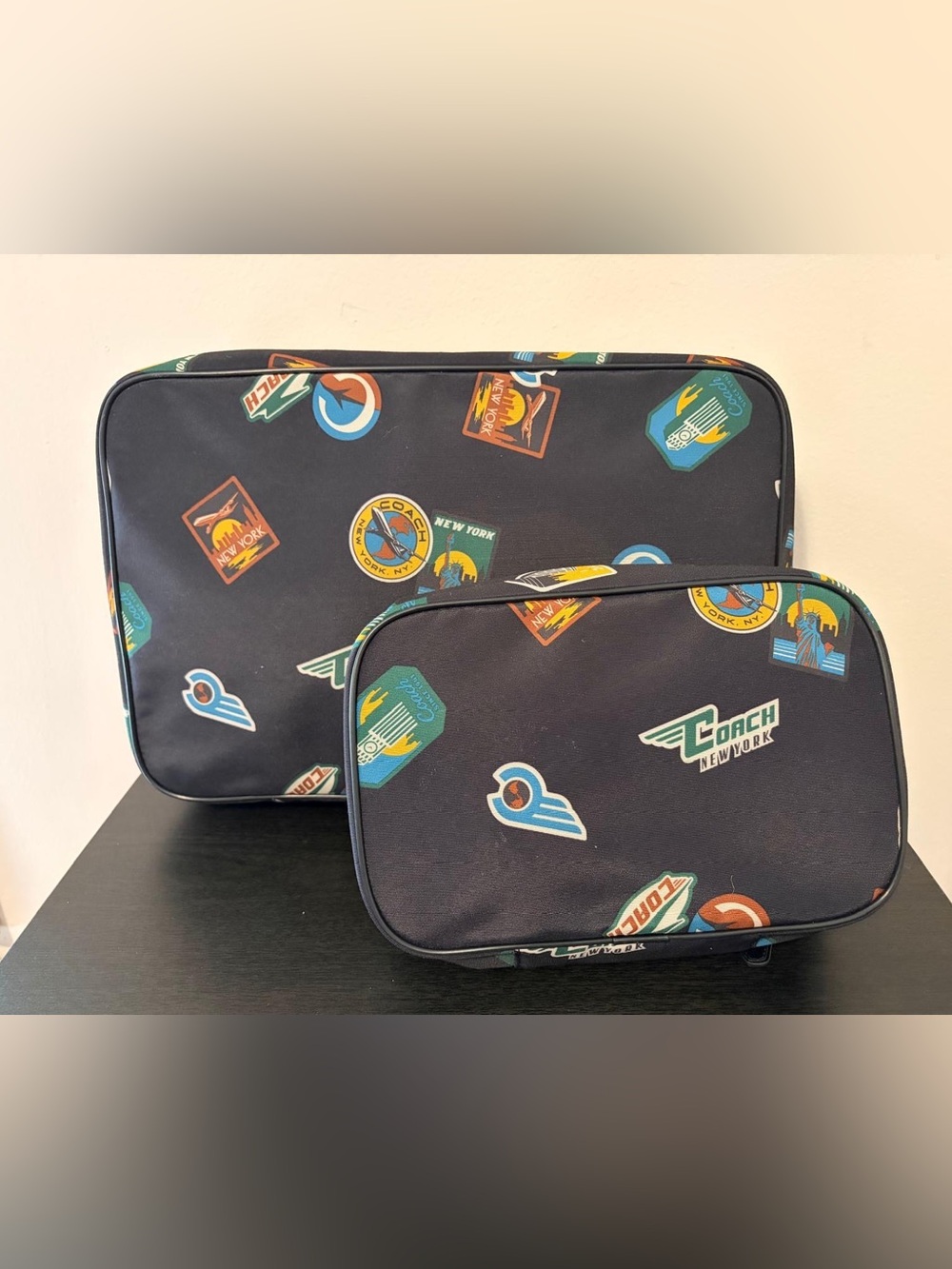 Coach Packing Cube Set of 2 with Travel Patches